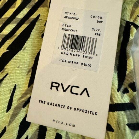 RVCA NIGHT CHILL LADIES DRESS NWT IN SIZE XS/6 - Picture 8 of 10